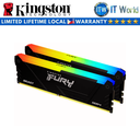Kingston Fury Beast RGB Black 16GB (2 x 8GB) DDR4-3200 Desktop Memory (KF432C16BB2AK2/16)