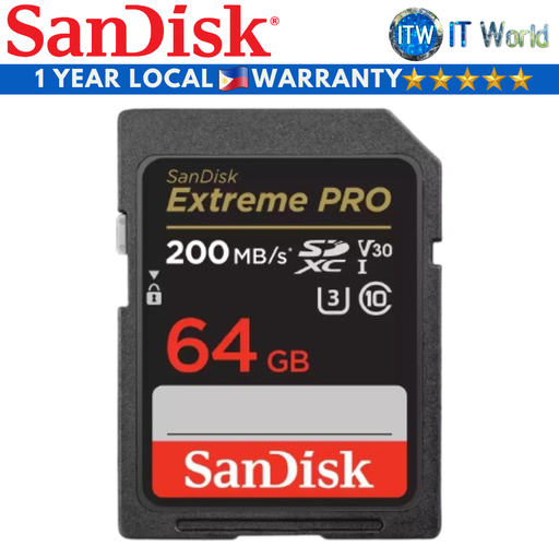 [SDSDXXU-064G-GN4IN] SanDisk Memory Card Extreme PRO SDHC And SDXC UHS-I (64GB)(SDSDXXU-064G-GN4IN)