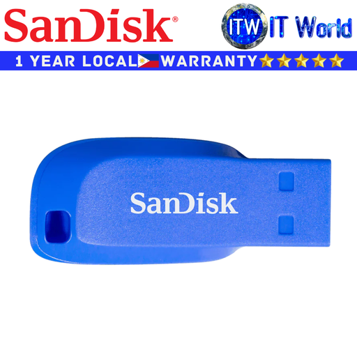 [SDCZ50C-016G-B35BE] SanDisk USB Flash Drive 16GB Cruzer Blade USB 2.0 Blue (SDCZ50C-016G-B35BE)
