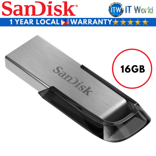 [SDCZ73-016G-G46] SanDisk USB Flash Drive Ultra Flair USB 3.0 Black 16GB (SDCZ73-016G-G46)