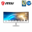 MSI Pro Mp341cqw 34" 3440 X 1440 Uwqhd Curved 100 Hz Business Productivity Monitor