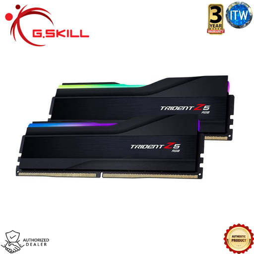[F5-5600J3636C16GX2-TZ5RK] Gskill Trident Z5 RGB - 32GB (2x16GB) DDR5-5600mhz CL36 1.20V RAM Black (F5-5600J3636C16GX2-TZ5RK)