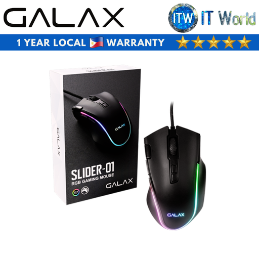 [Galax Slider 01] ITW | Galax Slider 01 7200DPI 8 Programmable Macro keys RGB Gaming Mouse