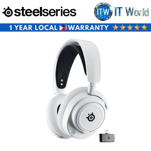 [61567] Steelseries Wireless Gaming Headset Arctis Nova 7X White Over-the-Ear Noise cancelling (61567)