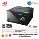 ITW | ASUS ROG Loki SFX-L 850W Platinum (Fully Modular Power Supply, 80+ Platinum, Lambda A Certified, 120mm PWM ARGB Fan, Aura Sync, ATX 3.0 Compatible, PCIe 5.0 Ready, 10 Year Warranty) 