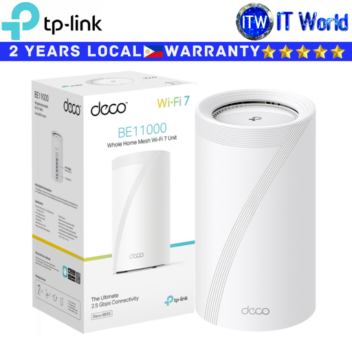 [Deco BE65(1-pack)] TP-Link Mesh Wifi System Deco BE65 BE11000 Whole Home Mesh WiFi7 (1Pack)