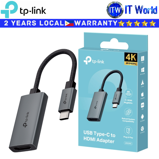 [UA520C] TP-Link USB Hub UA520C USB Type-C to HDMI Adapter Durable Flexible Compact and Portable
