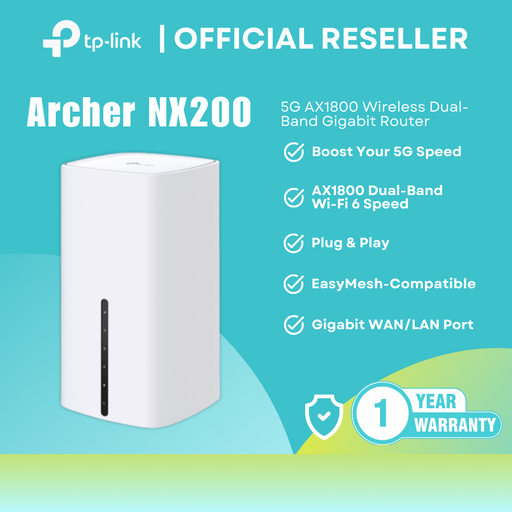 [Archer NX200] TP-Link Archer NX200 - 5G AX1800 Dual-Band Gigabit Router itw