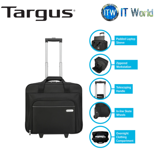 [TBR003EU-72] Targus TBR003EU Black 15.6" Executive Laptop Roller Bag (TBR003EU-72)
