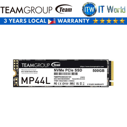 [TM8FPK500G0C101] Teamgroup MP44L M.2 PCIe NVMe 4.0 with Graphene Label Internal SSD (500GB/1TB) (500GB)