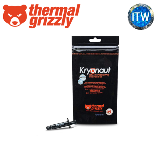[Thermal Grizzly Kryonaut 1g (TG-K-001-RS)] Thermal Grizzly Kryonaut Ultra High-Performance Thermal Paste 1g (TG-K-001-RS)