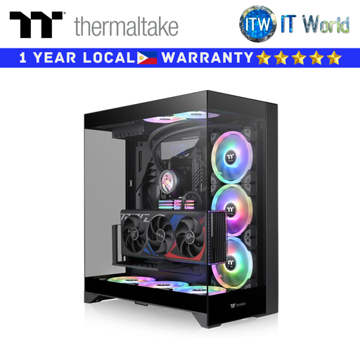[CA-1Z8-00M1WN-00] Thermaltake Computer Case CTE E550 TG Dual Chamber Mid Tower Black (CA-1Z8-00M1WN-00)
