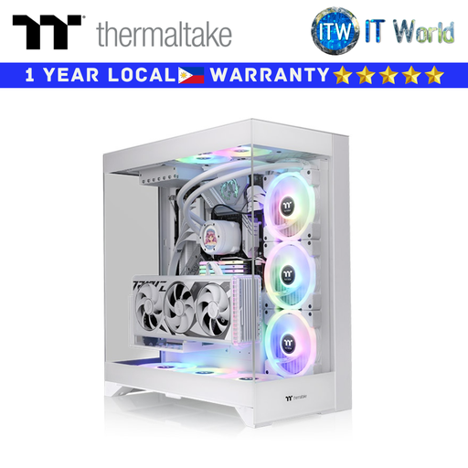 [CA-1Z8-00M6WN-00] Thermaltake Computer Case CTE E550 TG Dual Chamber Mid Tower Snow (CA-1Z8-00M6WN-00)