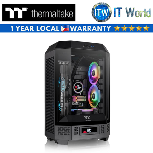 [CA-1Y4-00S1WN-00] Thermaltake mATX Computer Case The Tower 300 Micro Tower Chassis Black (CA-1Y4-00S1WN-00)