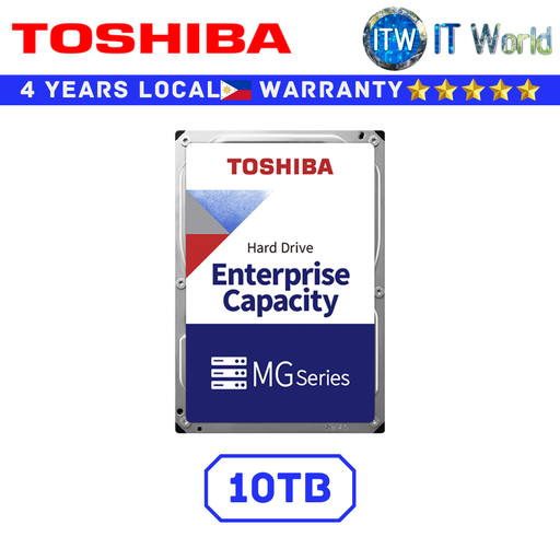 [TOSHIBA MG 10TB] Toshiba Hard Drive HDD Enterprise Capacity MG Series 3.5" SATA 6Gbit/s Internal (10TB)