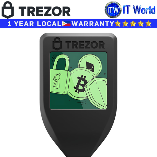 [Trezor Model T Black] Trezor Model T Black Next Generation Crypto Hardware Wallet w/ LCD Color Touchscreen USB-C
