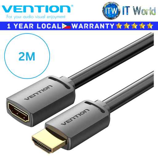 [AHCBH 2M] Vention Cable AHC HDMI-A Male to HDMI-A Female 4K HD PVC Type (AHCBH 2M)
