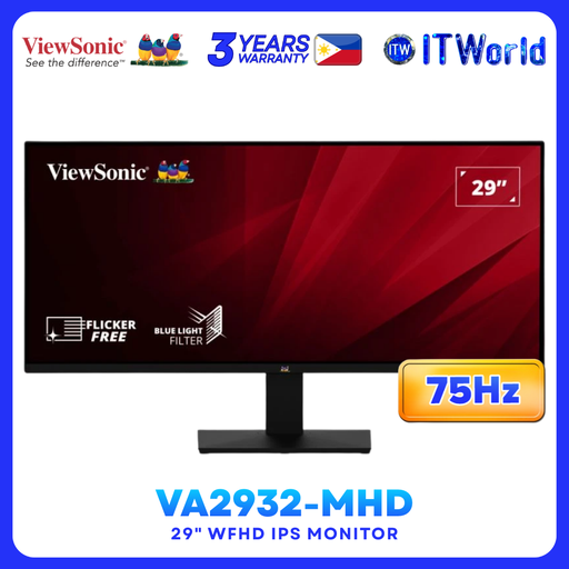 [VA2932-MHD] ViewSonic VA2932-MHD 29" 2560x1080 WFHD 75Hz HDR10 Adaptive Sync IPS Monitor