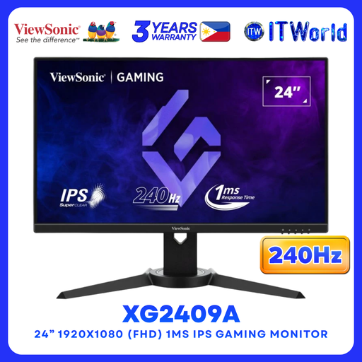 [XG2409A] ViewSonic XG2409A 24" 240Hz FHD IPS Gaming Monitor 1ms MPRT FreeSync Gaming Monitor