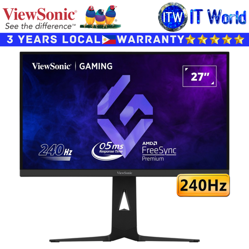 [XG2736-2K] Viewsonic Gaming Monitor XG2736-2K 27" 2560 x 1440 QHD / 240Hz / IPS / 0.5ms MPRT