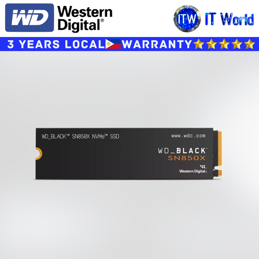 [WDS100T2X0E-00BCA0] Western Digital WD Black SN850X 1TB NVMe M.2 Internal SSD  PCIe Gen 4 High Speed Solid State Drive for Laptop & Desktop WDS100T2X0E-00BCA0 itw