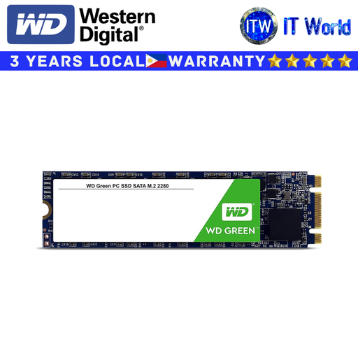 [WDS480G2G0B] Itw | Western Digital 3D NAND M.2 2280 SATA WD Green 480GB Internal SSD (WDS480G2G0B)