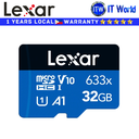 Lexar® High-Performance 633x microSDHC™/microSDXC™ UHS-I Cards BLUE Series - w/o SD Adapter (32GB)