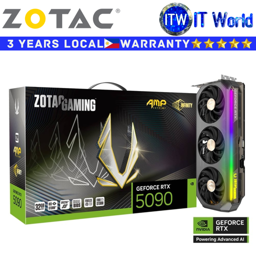 [ZT-B50900B-10P] Zotac Gaming RTX 5090 32GB GDDR7 AMP Extreme Infinity Geforce Graphic Card (ZT-B50900B-10P)