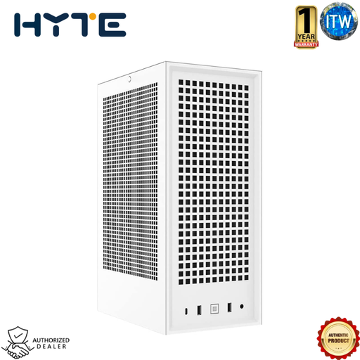 [CS-HYTE-REVOLT3-W] HYTE Revolt 3 Small Form Factor Premium ITX Computer Gaming Case Only, Black / White (White)