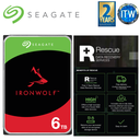 Seagate Hard Drive HDD Ironwolf 6TB 3.5" NAS SATA 6Gb/s Internal (ST6000VN006)