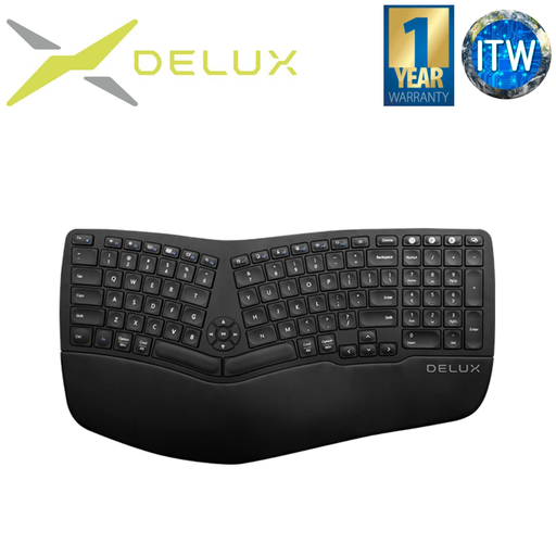 [GM902] Delux GM902 Ergonomic Wireless Keyboard