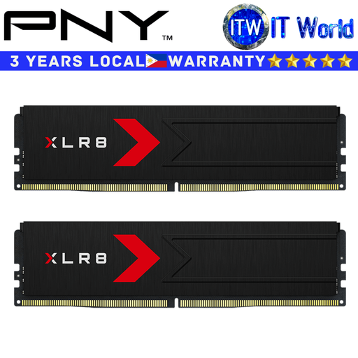 [MD32GK2D5600036XR] PNY DDR5 RAM 32GB (16GBx2) 6000Mhz XLR8 Gaming Desktop Memory Dual Kit (MD32GK2D5600036XR)