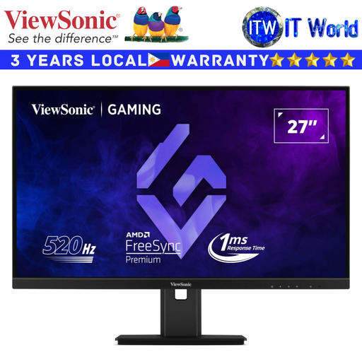 [XG2737] Viewsonic Gaming Monitor XG2737 27" 1920x1080 FHD / 520Hz / IPS / 1ms GTG / Flicker-free