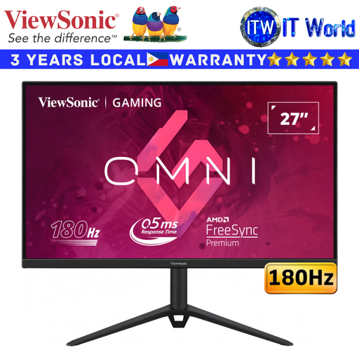 [VX2728J-180Hz] Viewsonic Gaming Monitor VX2728J 27" 1920x1080 FHD / 180Hz / Fast IPS / 0.5ms / Flicker-free