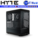 Hyte Computer PC Case Y40 ATX Mid Tower Mainstream Vertical GPU Case Black (CS-HYTE-Y40-B)