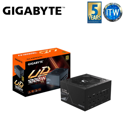 [GP-UD1000GM-PG5] ITW | Gigabyte UD1000GM 1000W 80+ Gold PCIe 5.0 Fully Modular PSU