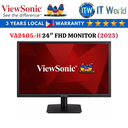 Viewsonic VA2405-H 24" 1920x1080 (FHD), 75Hz, VA, 4ms Monitor with HDMI and VGA Input (2023 Model)