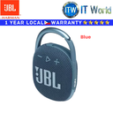 JBL Clip 4 Ultra-Portable Waterproof Speaker (Blue)