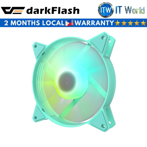 [darkFlash C6 Single Neo mint] Darkflash C6 Single Fan Aurora Spectrum ARGB Cooling Fan (Neo Mint) (Neo Mint)