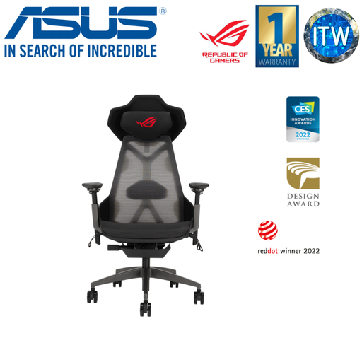 [SL400 ROG DESTRIER ERGO BLACK] ITW | ASUS ROG SL400 Destrier Ergo Black Gaming Chair