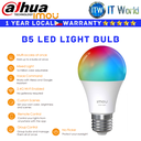 Dahua Imou LED Light Bulb B5 Color 9W Wifi 806 Lumens Custom Scenes Voice Command