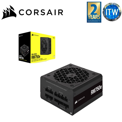 [CP-9020262-NA] ITW | Corsair RM750e 750W 80+ Gold Fully Modular ATX Power Supply (CP-9020262-NA)