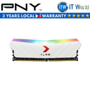 PNY DDR4 RAM 16GB (2x8GB) 3200Mhz XLR8 Gaming EPIC-X RGB Desktop Memory (White)