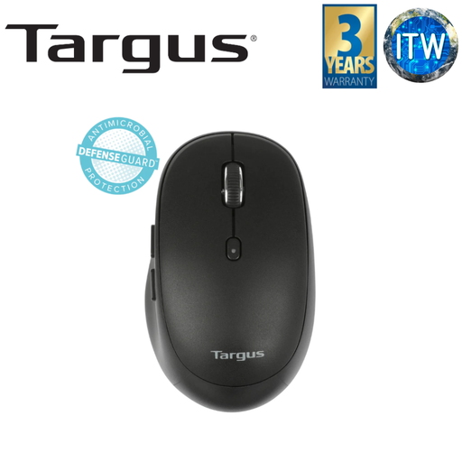 [AMB582AP-52 BLACK] ITW | Targus AMB582 Black Midsize Comfort Multi-Device Antimicrobial Wireless Mouse (AMB582AP-52)