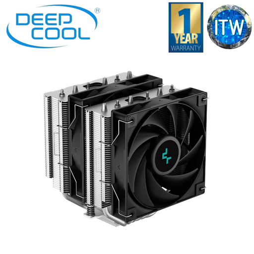 [R-AG620-BKNNMN-G-1] DeepCool Gammaxx AG620 120mm Dual Tower CPU Cooler (R-AG620-BKNNMN-G-1)
