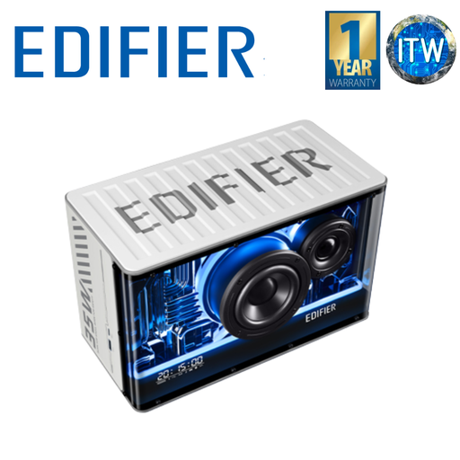 [QD35 White] ITW | Edifier Bluetooth Speakers Tabletop Bluetooth Speaker with GaN Charger QD35 (White) (White)