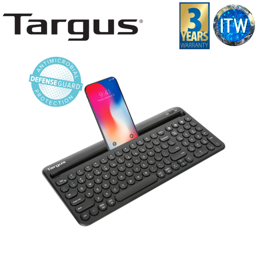 [AKB867AP-50 BLACK] ITW | Targus AKB867 Multi-Device Bluetooth Antimicrobial keyboard with Cradle (AKB867AP-50)