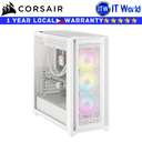 ITW | Corsair iCUE 5000D RGB Airflow Tempered Glass Mid-Tower PC Case (Black/True White)