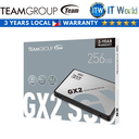 TeamGroup GX2 2.5" 3D NAND SATA III 6Gb/s Internal SSD (256GB)