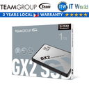 TeamGroup GX2 2.5" 3D NAND SATA III 6Gb/s Internal SSD (1TB)
